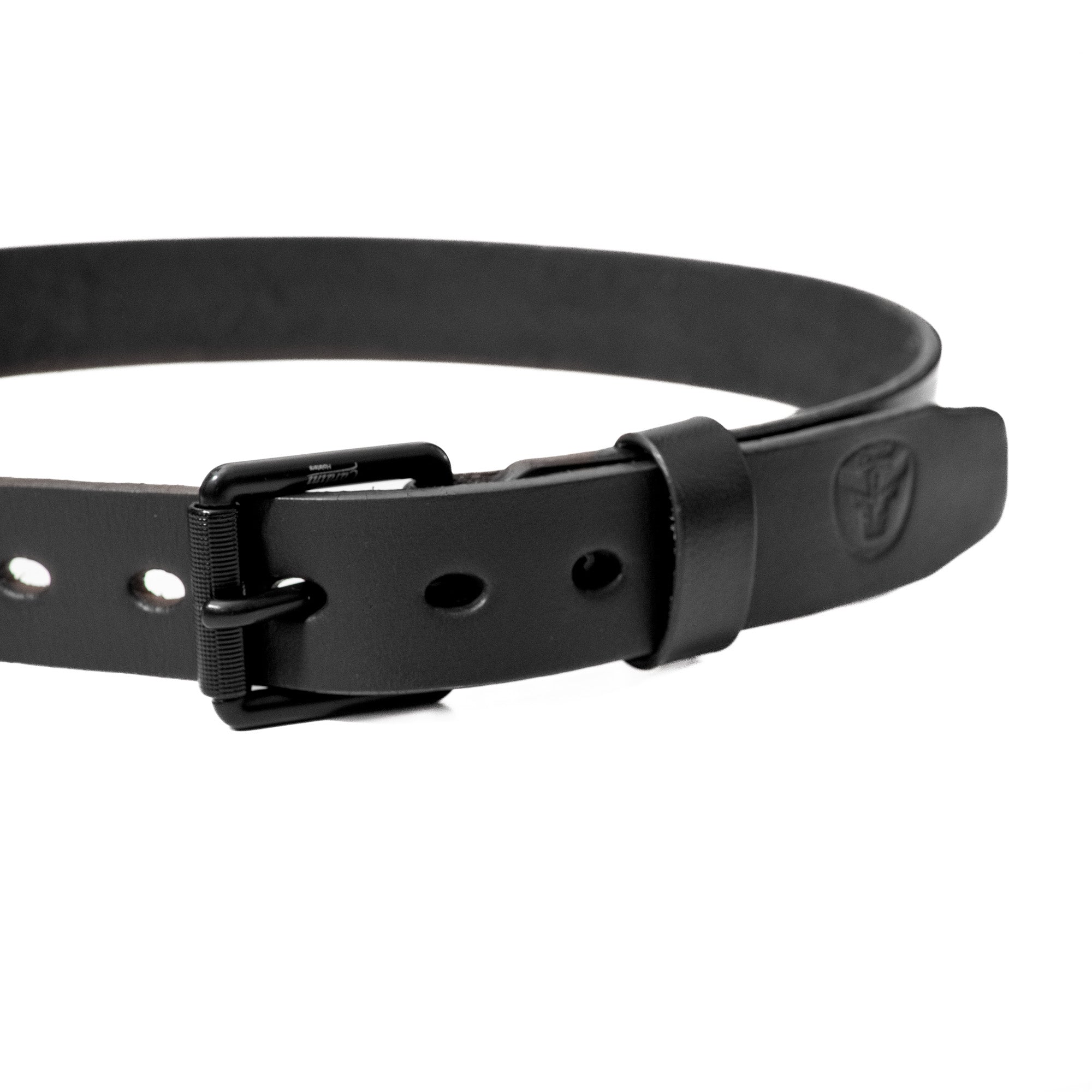 Buffalo Leather Belt - 34, Black