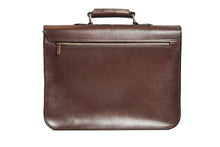 Load image into Gallery viewer, Cardini Leather Bag Coffee Back
