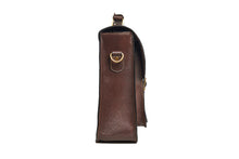 Load image into Gallery viewer, Cardini Leather Bag Coffee Side
