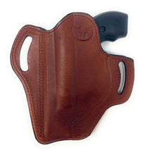 Load image into Gallery viewer, Cardini Two Slot OWB Pancake Holster for Snub Nose Revolvers - Clearance

