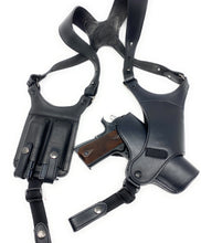 Load image into Gallery viewer, cardini shoulder holster black with mag
