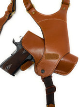 Cargar imagen en el visor de la galería, Funda para hombro Cardini - Cuero de primera calidad - para Glock 17, 22, 31, Sig Sauer P220, P226, P227 y pistolas de tamaño completo de 1911 y otras pistolas de tamaño similar
